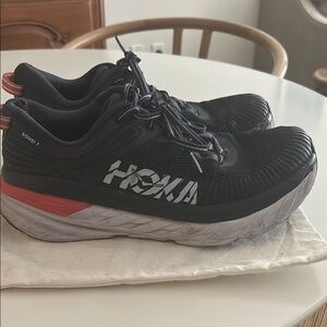 Hoka Bondi 7 Navy Athletic Shoes